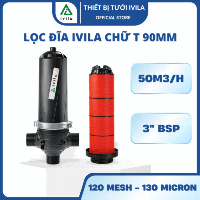 Bộ lọc đĩa chữ T phi 90mm (3")