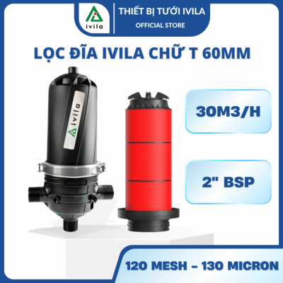 Bộ lọc đĩa chữ T phi 60mm (2")