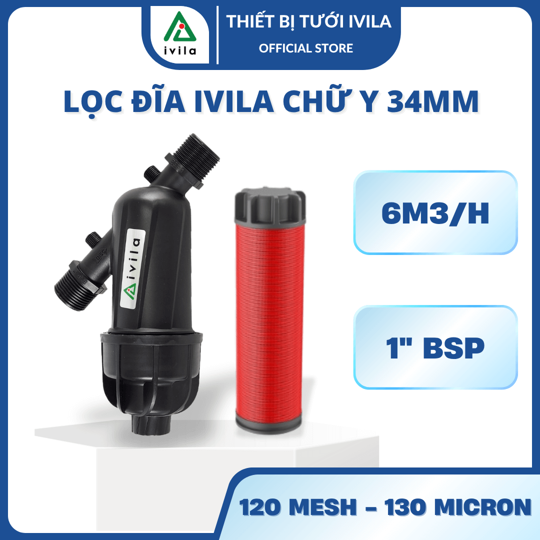 Lọc đĩa chữ Y phi 34mm