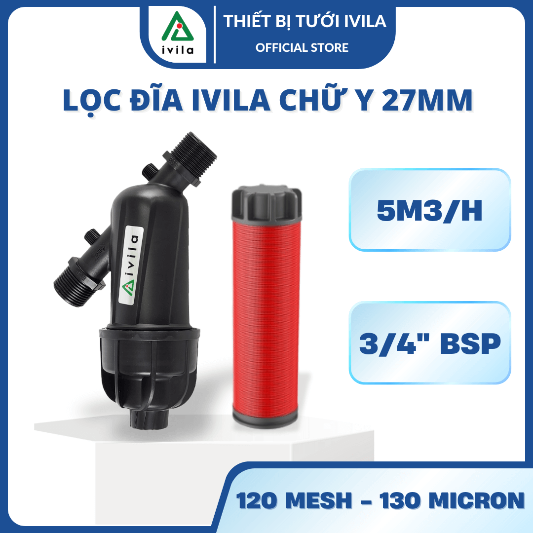 Lọc đĩa chữ y phi 27mm
