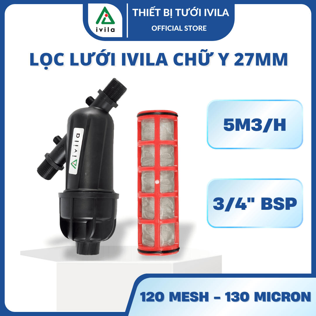 Lọc lưới chữ Y phi 27mm - 3/4''