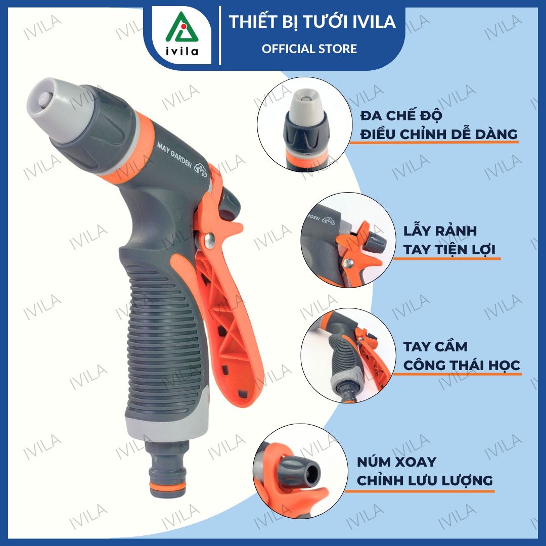 Vòi xịt nước tưới cây đa năng MAY GARDEN VPA102 - Ảnh 4