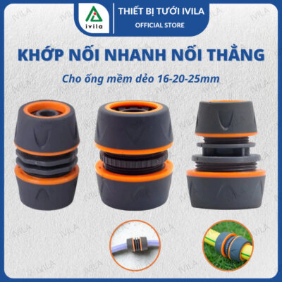 Khớp nối nhanh nối thẳng ống 25mm (3/4")