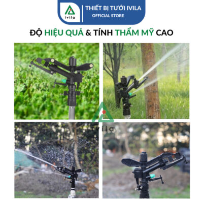 Béc phun mưa cánh đập IPIS234 - 4 tia quay tưới 360 độ - Ảnh 3