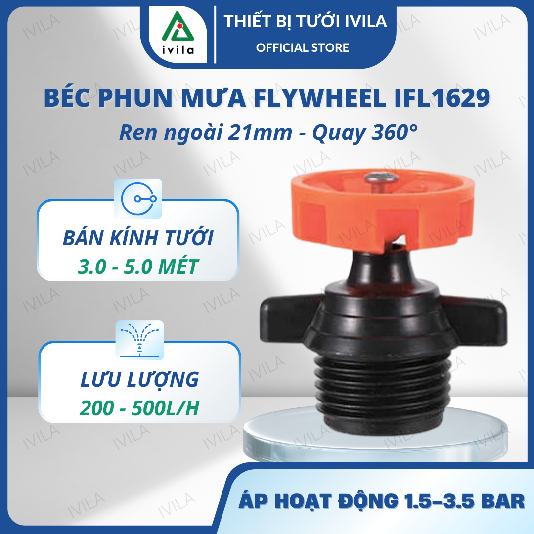 Béc phun mưa Flywheel IBS1629 ren ngoài  21mm