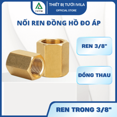 Nối ren đồng hồ đo áp