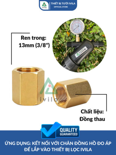 Nối ren đồng hồ đo áp - Ảnh 4