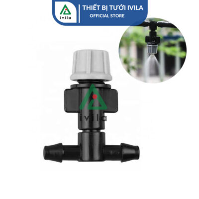 Bộ kit phun sương dây 6mm 1 cửa xám - Ảnh 3