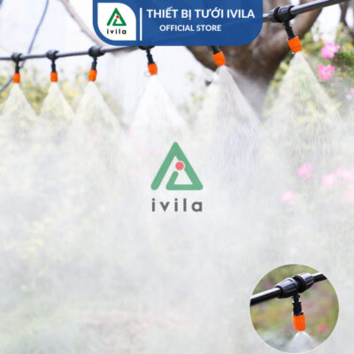 Bộ kit phun sương dây mềm 9/11mm béc cam - Ảnh 5