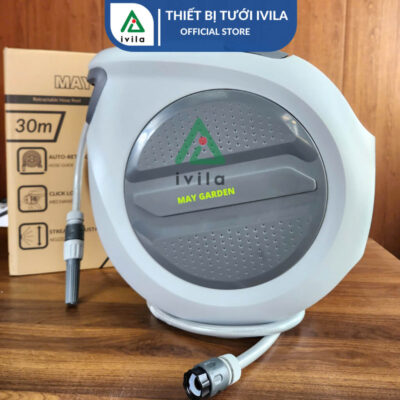 Bộ cuộn ống tưới sân vườn tự thu dây 10/20/30m - Ảnh 7