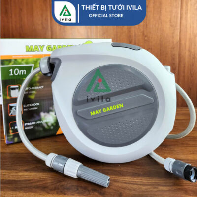 Bộ cuộn ống tưới sân vườn tự thu dây 10/20/30m - Ảnh 6