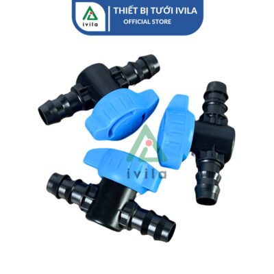 Van khóa LDPE 16mm (xanh dương) - Ảnh 3