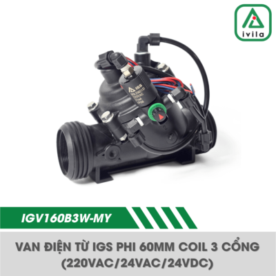 Van điện từ IGS 60mm (2'') - Coil 3 cổng - Ảnh 3
