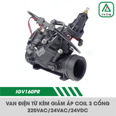 Van điện từ kèm giảm áp 60mm (2'') - Coil 3 cổng - Ảnh 4