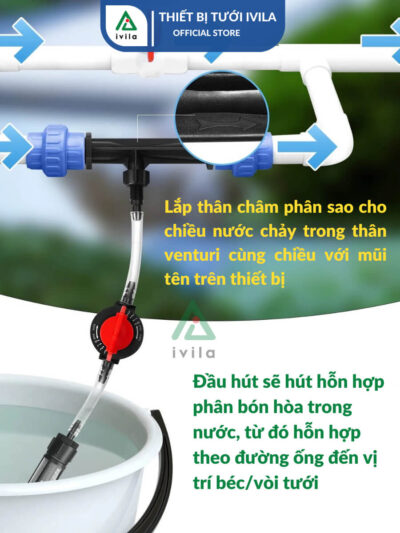 Bộ châm phân Venturi IVILA 27 - 3/4" - Ảnh 6