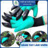 Găng tay làm vườn móng cào nhọn một tay, hai tay (Màu xanh-đen)