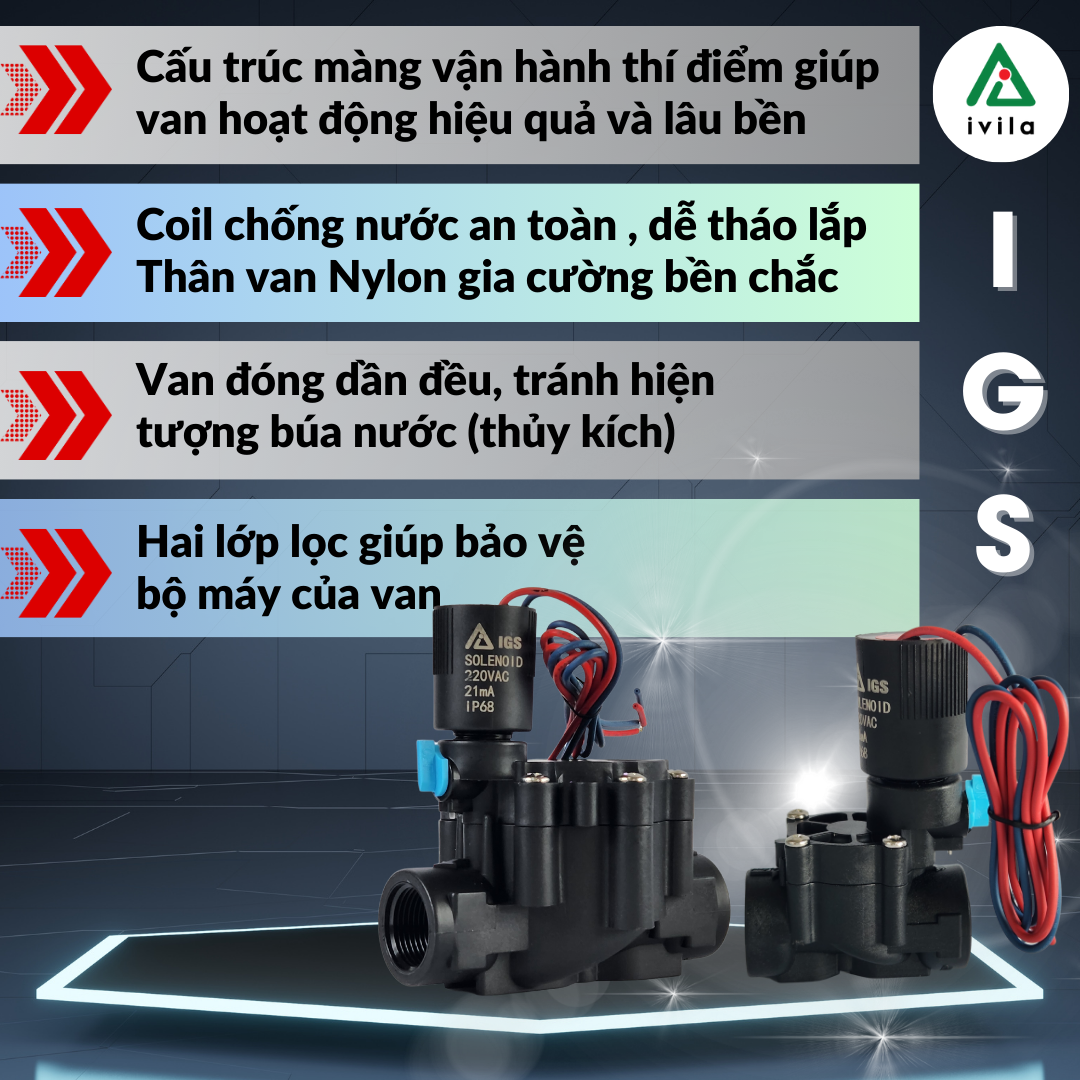 Van điện từ IGS 21mm (1/2'') - IGV121 - Ảnh 7