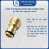 Khớp nối nhanh đồng ren ngoài 27mm ra đầu nối nhanh 16mm (KNND012716RN)