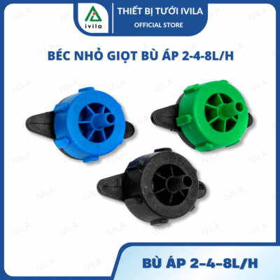 Béc tưới nhỏ giọt bù áp 2l/h màu xanh lá