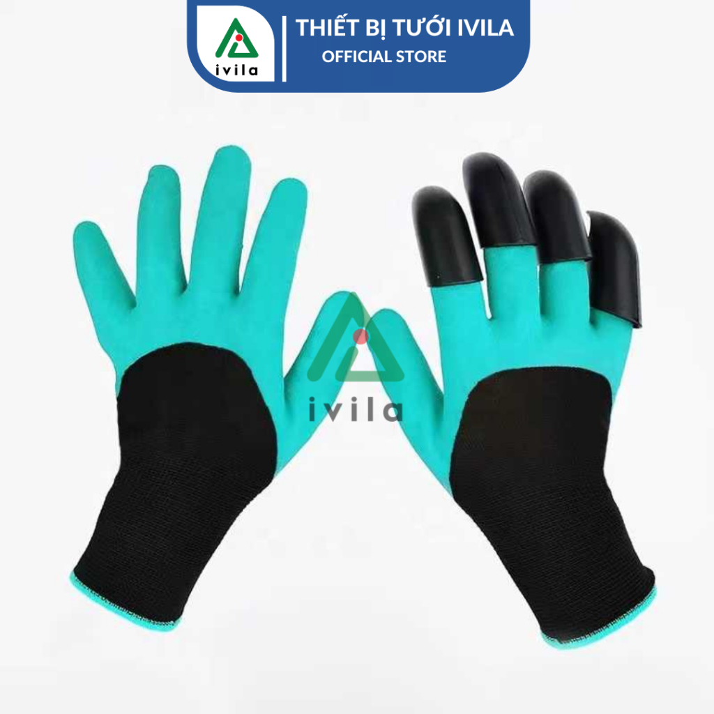 Găng tay làm vườn móng cào nhọn một tay, hai tay (Màu xanh-đen) - Ảnh 6