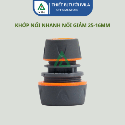 Khớp nối nhanh nối thu 3/4"- 1/2", măng sông ống 25-16mm KNNA022516 (màu cam xám)