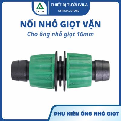 Nối nhỏ giọt vặn 16mm ZM (Xanh đậm)