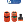 Bộ 3 khớp nối nhanh ống dẫn nước sân vườn 16/20/25mm KNNE (màu cam)