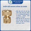 Khớp nối nhanh đồng 16mm ra ống 20-25mm