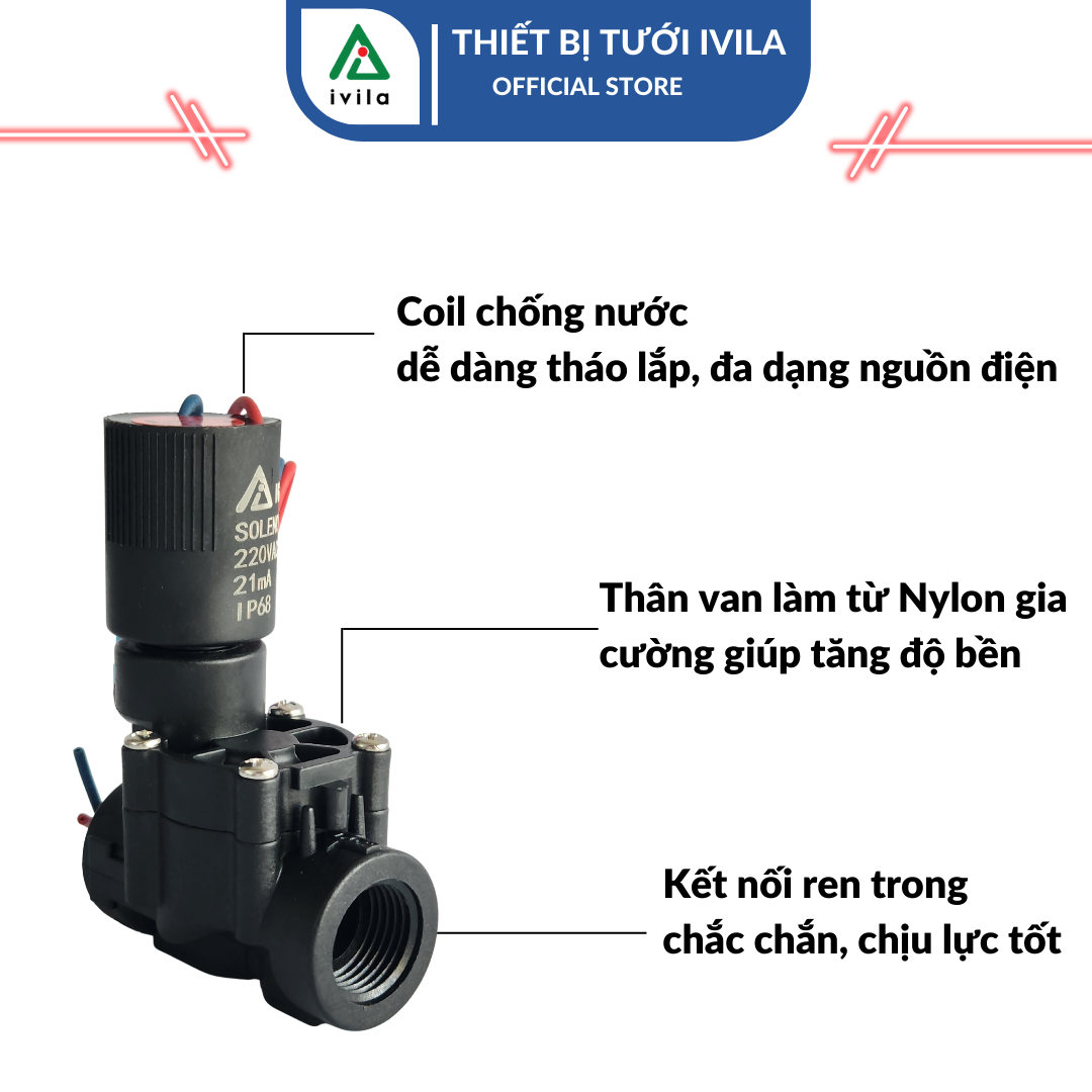 Van điện từ IGS 21mm (1/2'') - IGV121 - Ảnh 4