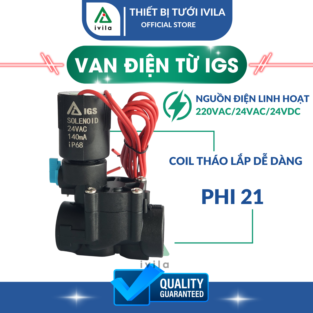 Van điện từ IGS 21mm (1/2'') - IGV121