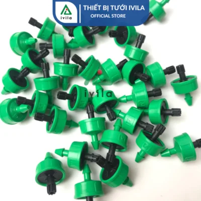 Béc nhỏ giọt bù áp, chống rỉ 4l/h (màu đen, loại to)